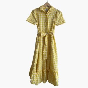 Target Lisa Marie Hernandez gingham maxi shirt dress